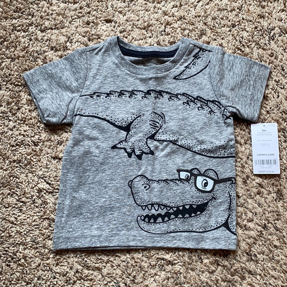 Infant boys carter gator shirt NWT
